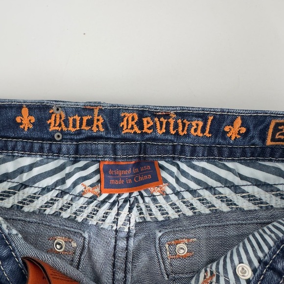 Rock Revival dark wash straight leg jeans - Picture 5 of 12